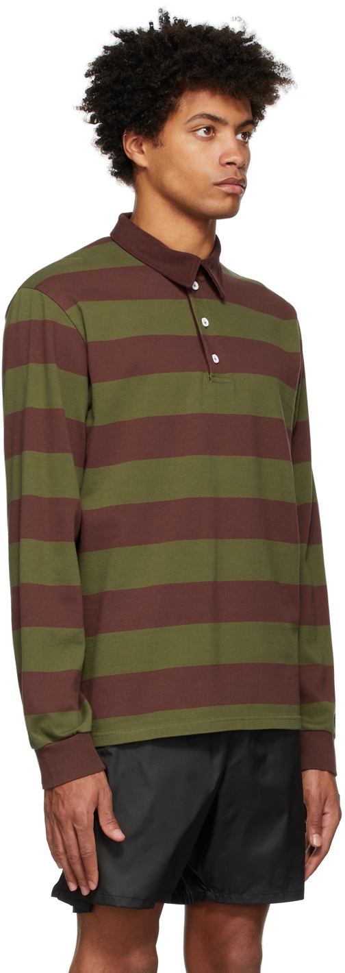 Palmes Green & Burgundy Colt Rugby Polo