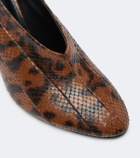 Proenza Schouler Tee snake-effect leather pumps