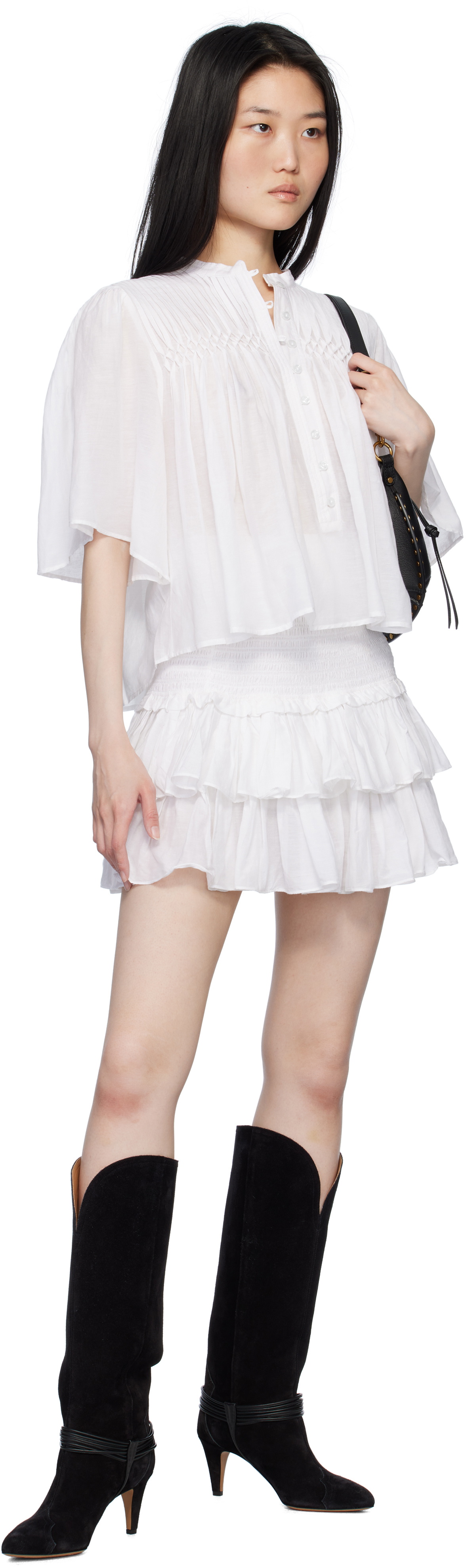 Isabel Marant Etoile White Naomi Mini Skirt