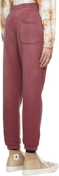 SEEKINGS Burgundy Sun Faded Lounge Pants