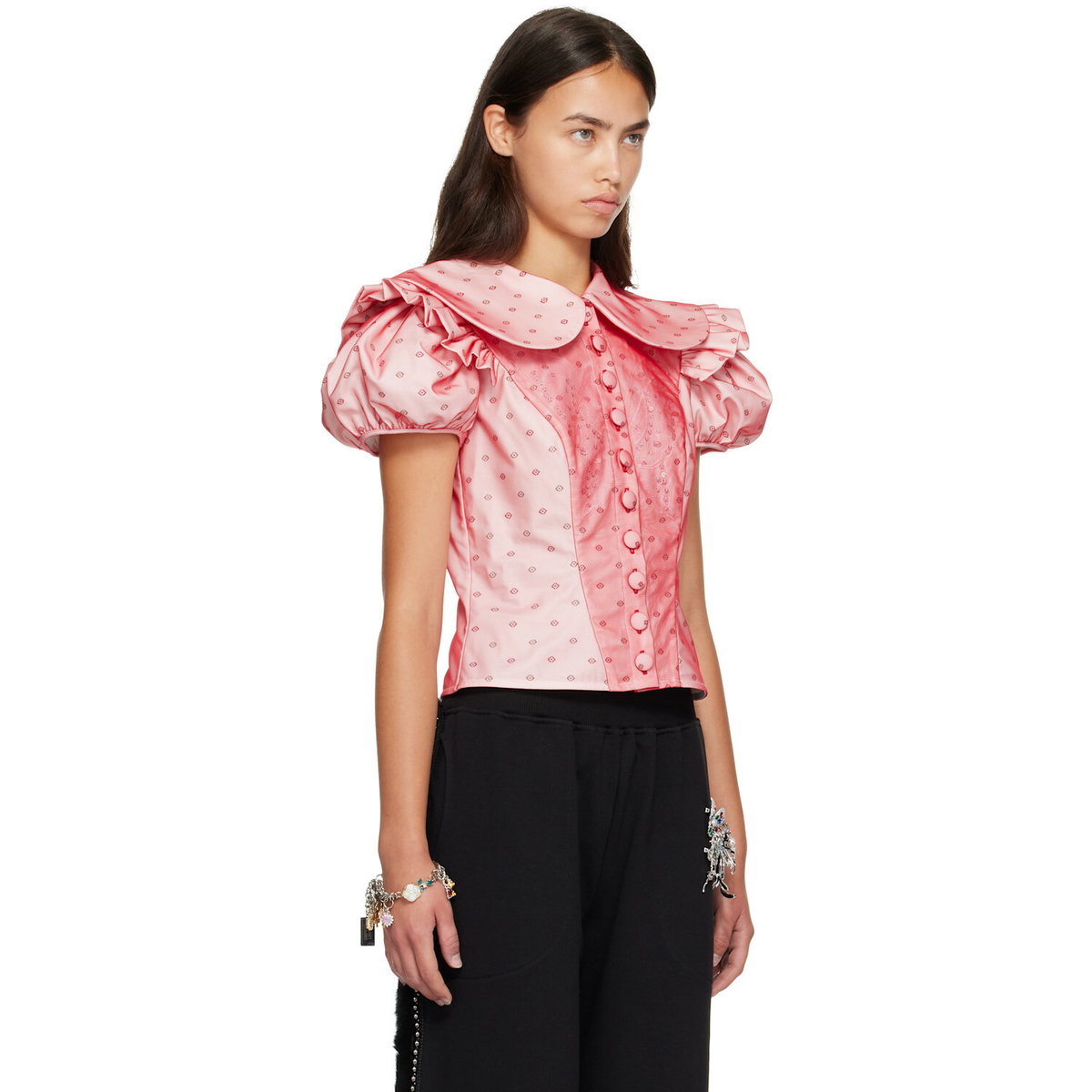 Chopova Lowena Red Swoon Blouse