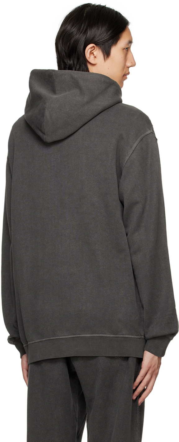 Maharishi Black Raw Edge Hoodie