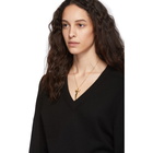 Chloe Black Cashmere Iconic V-Neck Sweater