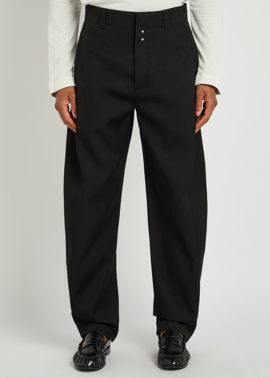 Jacquemus Le Pantalon Oranger Wool Trousers Black
