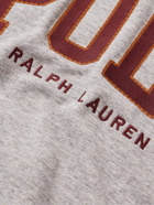 Polo Ralph Lauren - Logo-Embroidered Cotton-Jersey Hoodie - Gray