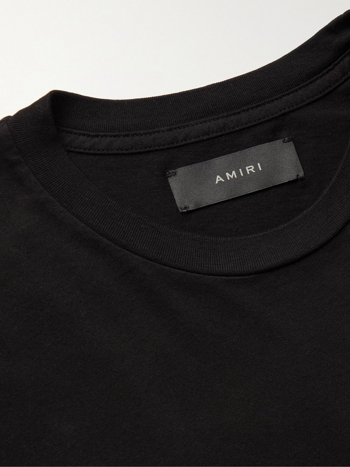 Amiri Logo-print Cotton T-shirt In Black