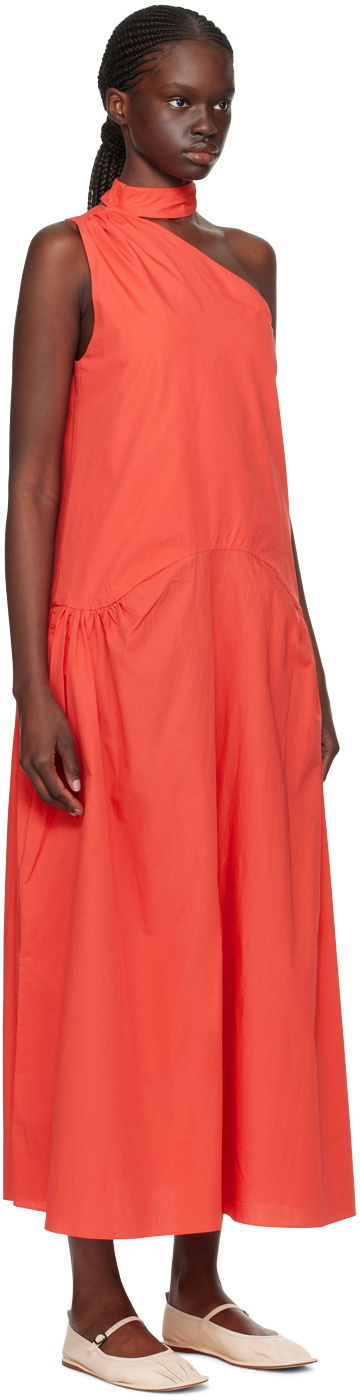 Kika Vargas Red Joni Midi Dress