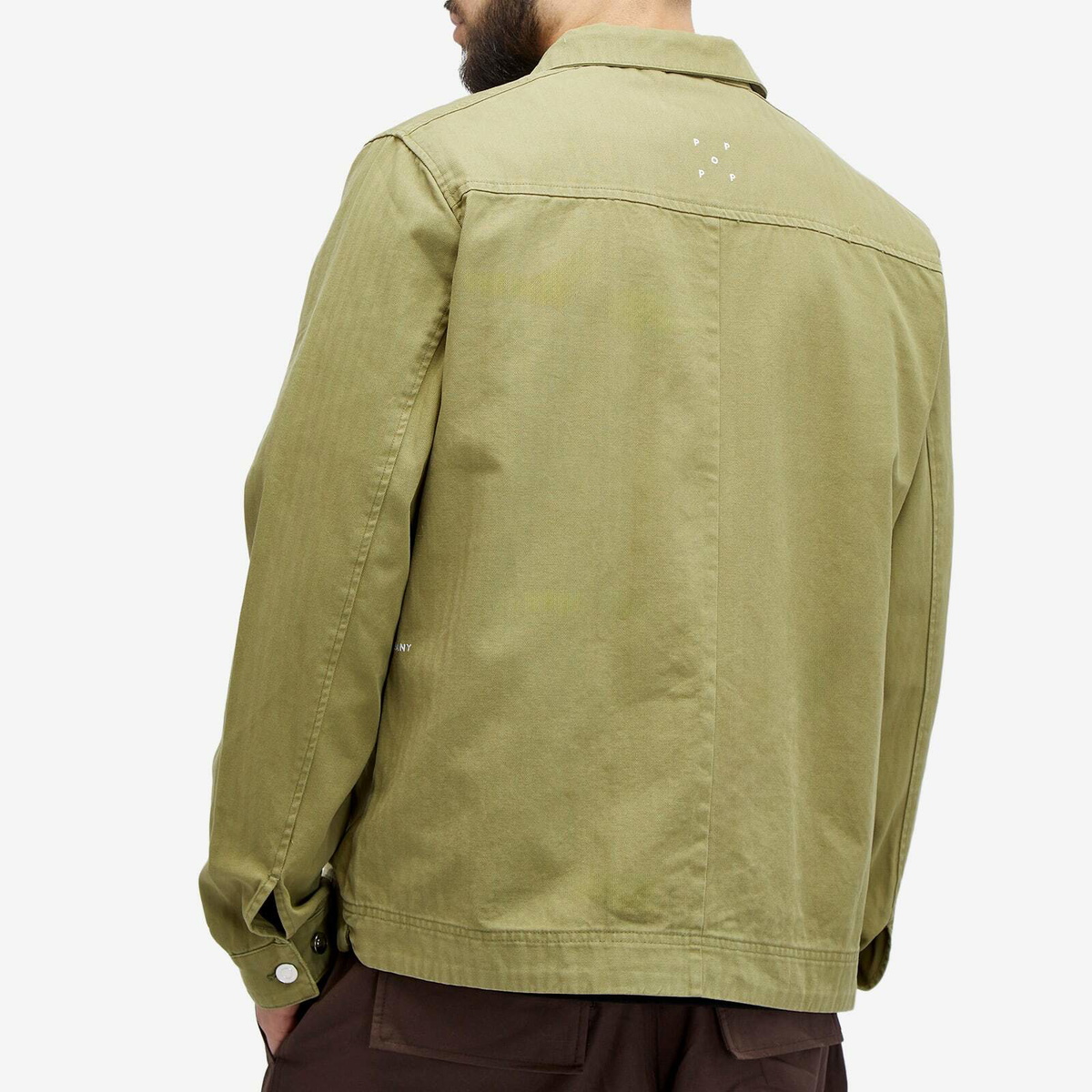 POP Trading Company Men's Boxer Shirt in Loden Green