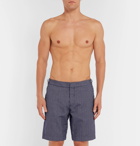 Orlebar Brown - Dane Striped Canvas Shorts - Men - Navy