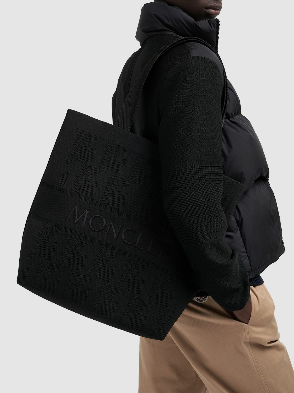 MONCLER - Tech Knit Tote Bag Moncler