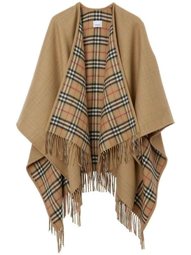 Photo: BURBERRY - Wool Reversible Cape
