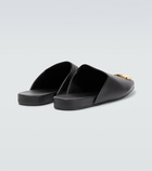 Balenciaga - Cosy BB leather slippers