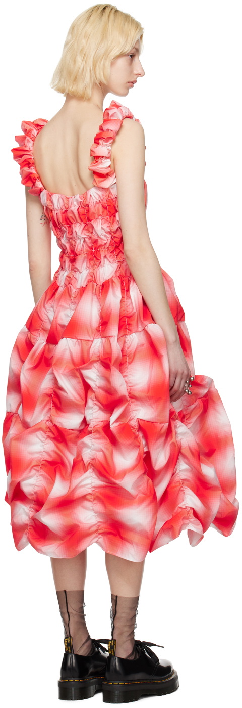 Charles Jeffrey Loverboy Orange Parachute Midi Dress