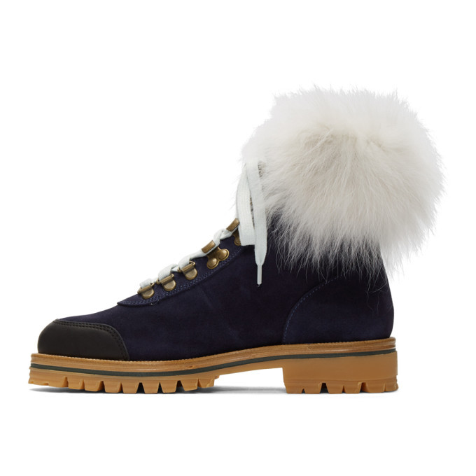 Mr and Mrs Italy Navy Combat Boots
