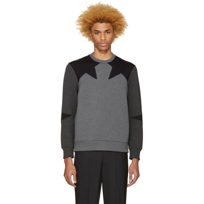 Photo: Neil Barrett Grey Star Pullover