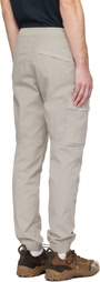 Stone Island Gray 3100031 Stretch Cotton Tela 'Paracadute' Cargo Pants
