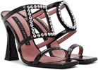 Les Petits Joueurs Black Hoya Heeled Sandals