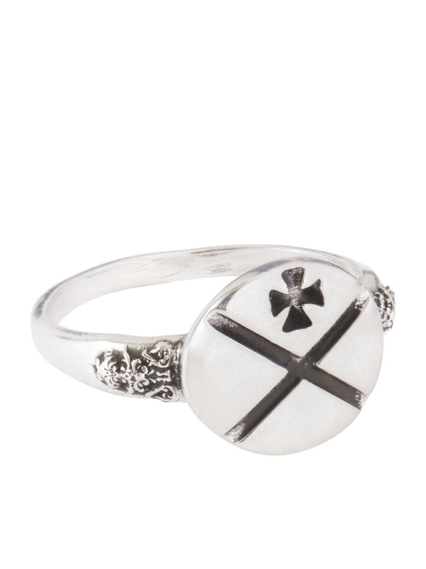 Photo: Enfants Riches Déprimés - X Sterling Silver Ring - Silver