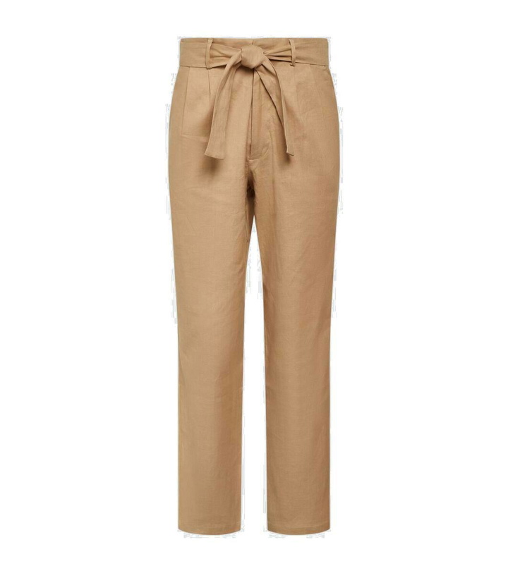 Photo: Commas High-rise linen and cotton straight pants