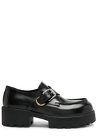 Givenchy Voyou Monk 50 Leather Loafers Black