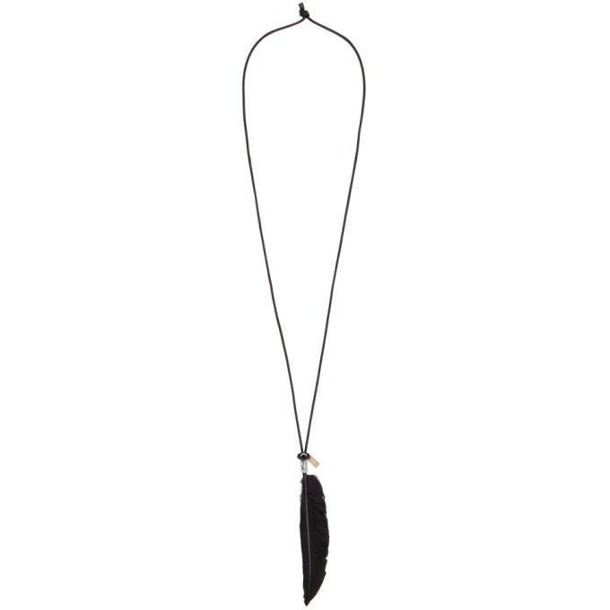 Photo: Ann Demeulemeester Black Feather Necklace