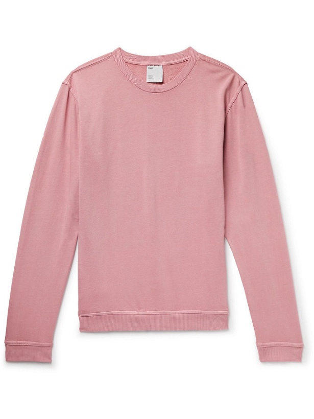 Photo: Onia - Garment-Dyed Cotton-Jersey Sweatshirt - Pink
