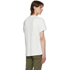 rag and bone White Cotton Short Sleeve Henley