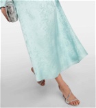 Markarian Hadley floral silk-blend jacquard midi dress
