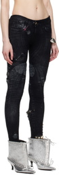 ALL-IN Black Jewelry Tights Jeans