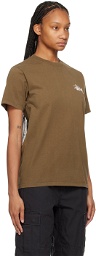 Stüssy Brown Pigment-Dyed T-Shirt