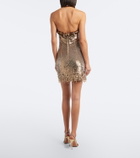 Simkhai Naya sequined halterneck minidress