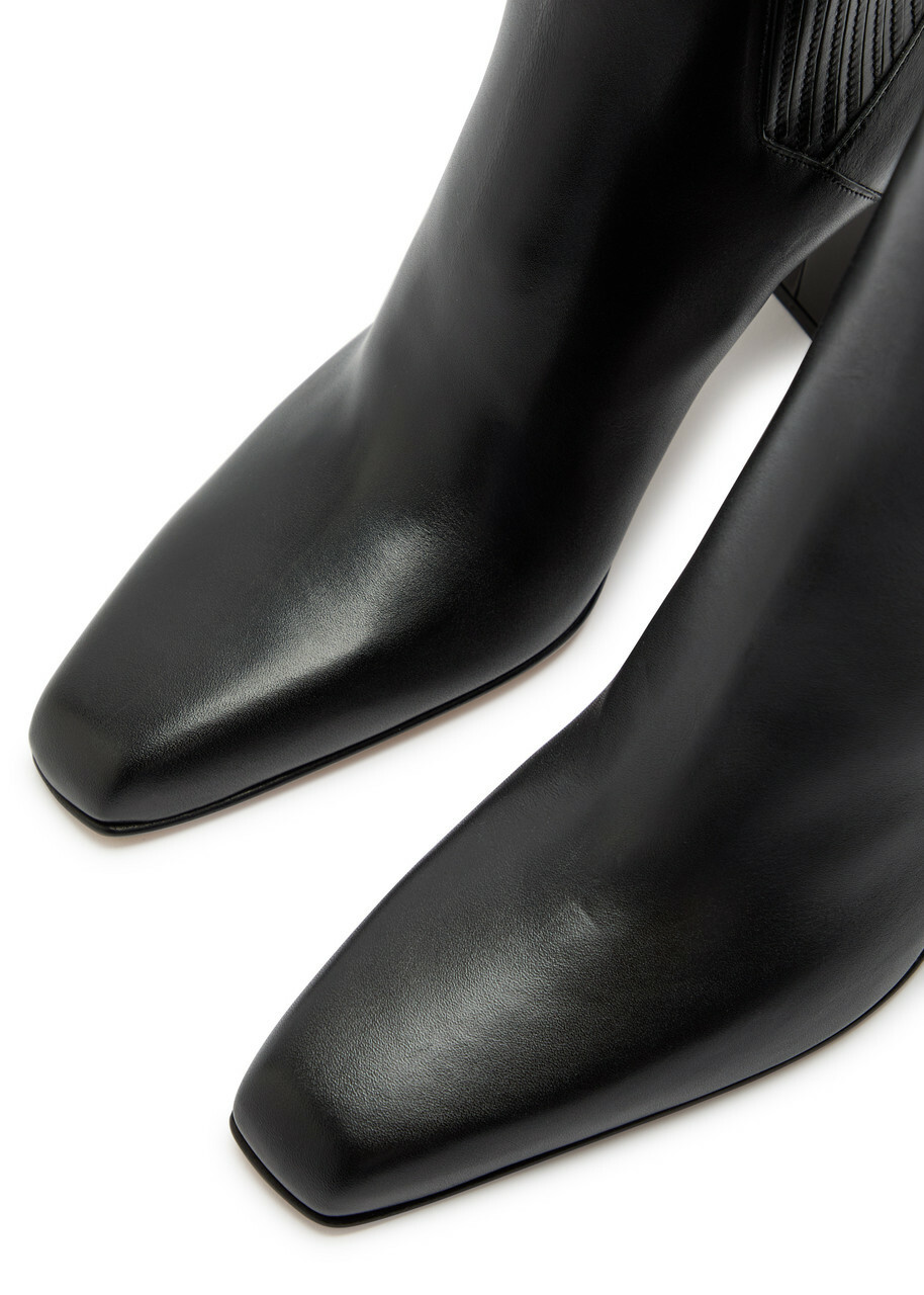 Gabriela Hearst Luke 70 Leather Ankle Boots Black