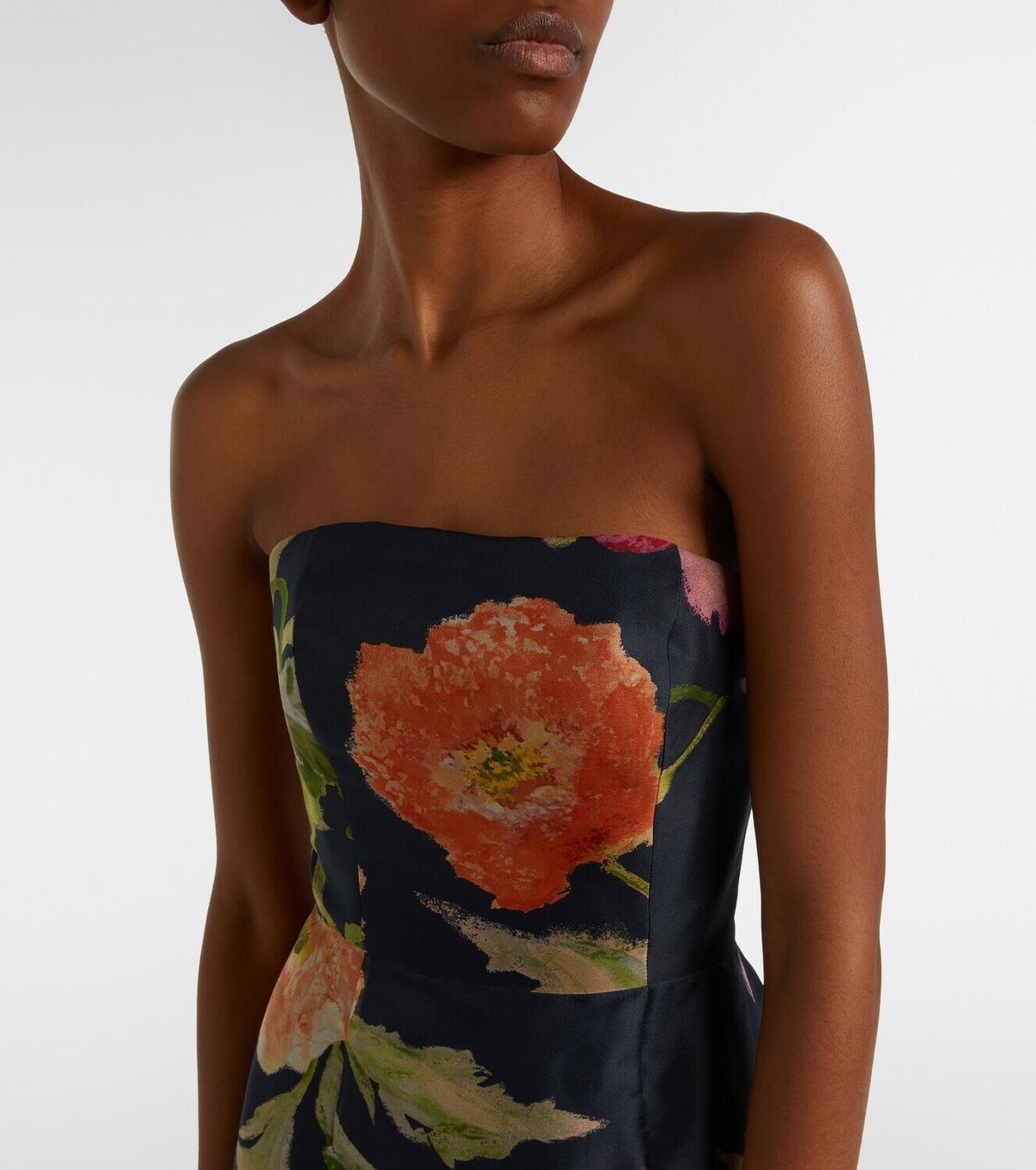Carolina Herrera Floral silk gown