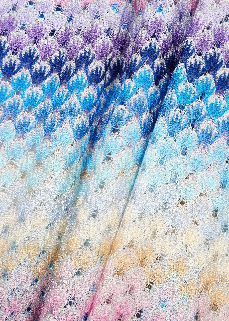 Missoni Metallic Fine-knit Kaftan Blue Missoni