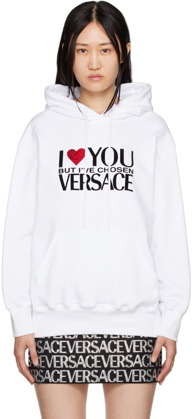 Photo: Versace White I ♡ YOU BUT… Hoodie