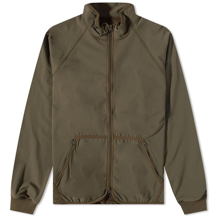 Photo: Beams Plus Men's Jersey Back Fleece Jacket in Olive