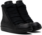 Rick Owens Black Jumbo Laced Sneakers