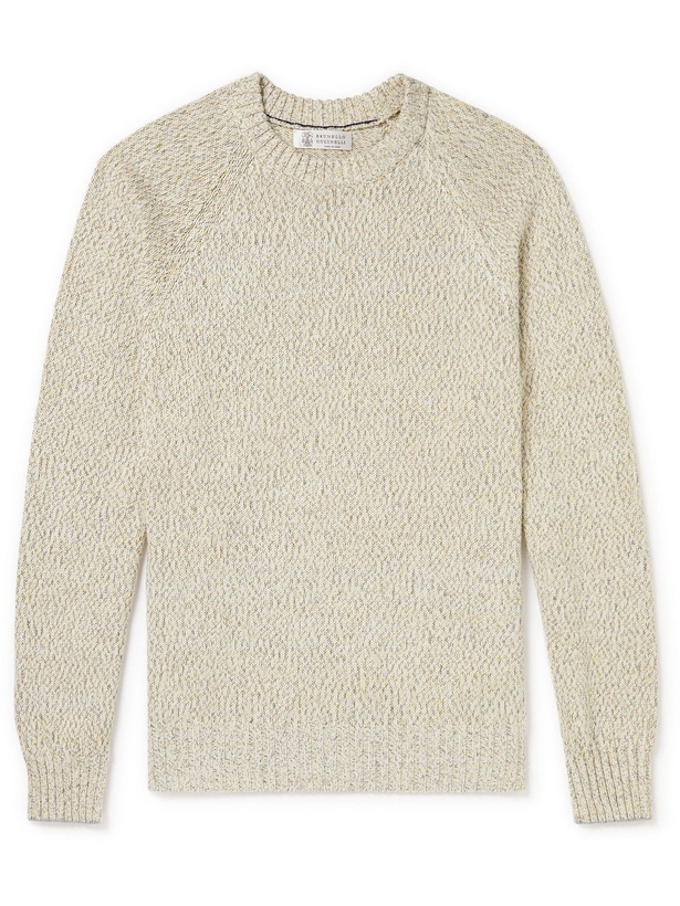 Photo: Brunello Cucinelli - Cotton Sweater - Neutrals