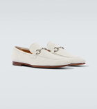 Gucci Gucci Jordaan Horsebit suede loafers