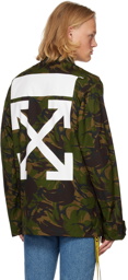 Off-White Green Camouflage Jacket