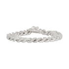 Pearls Before Swine Silver Sliced Link Bracelet