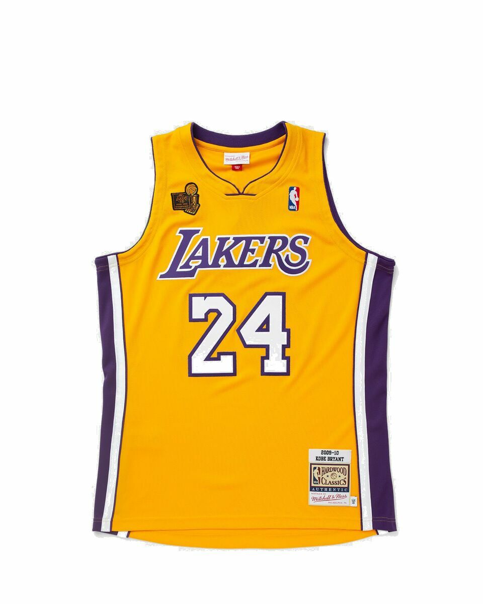 Photo: Mitchell & Ness Nba Authentic Jersey Los Angeles Lakers 2009 10 Kobe Bryant #24 Yellow - Mens - Jerseys