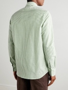 Richard James - Slim-Fit Striped Linen Shirt - Green