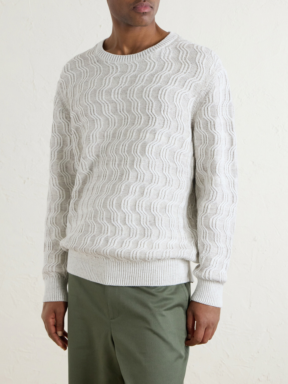 Aimé Leon Dore - Cable-Knit Cotton-Blend Sweater - Neutrals