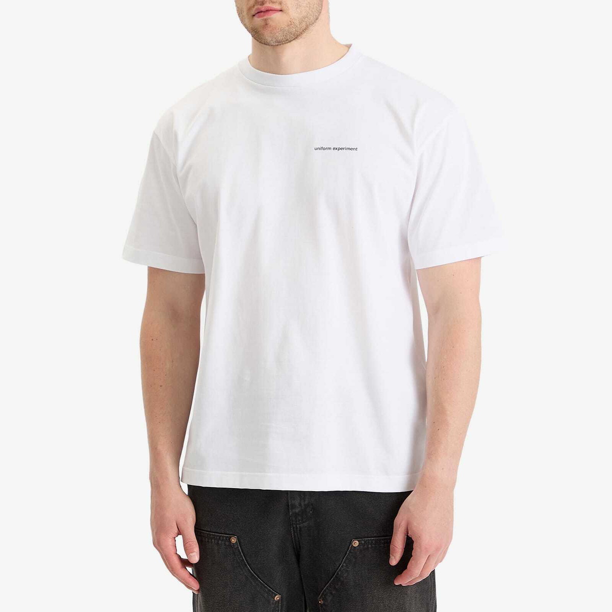 Uniform Experiment Men's Code Logo T-Shirt in White