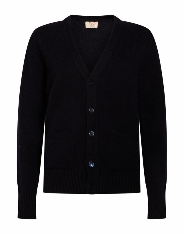 Photo: William Lockie Womens Cardigan Midnight in Blue