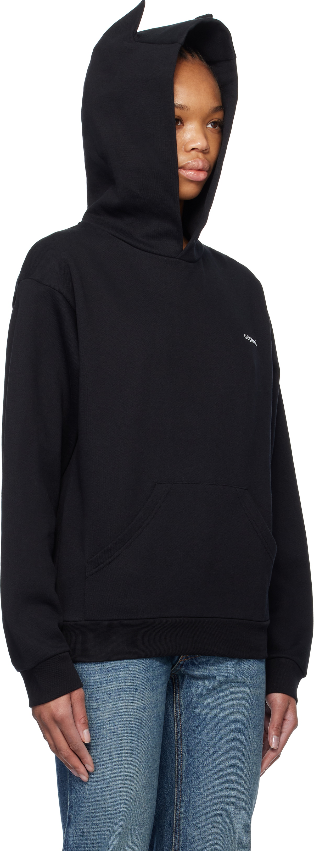 トップス coperni horn hoodie black Coperni Black Horn Hoodie Coperni