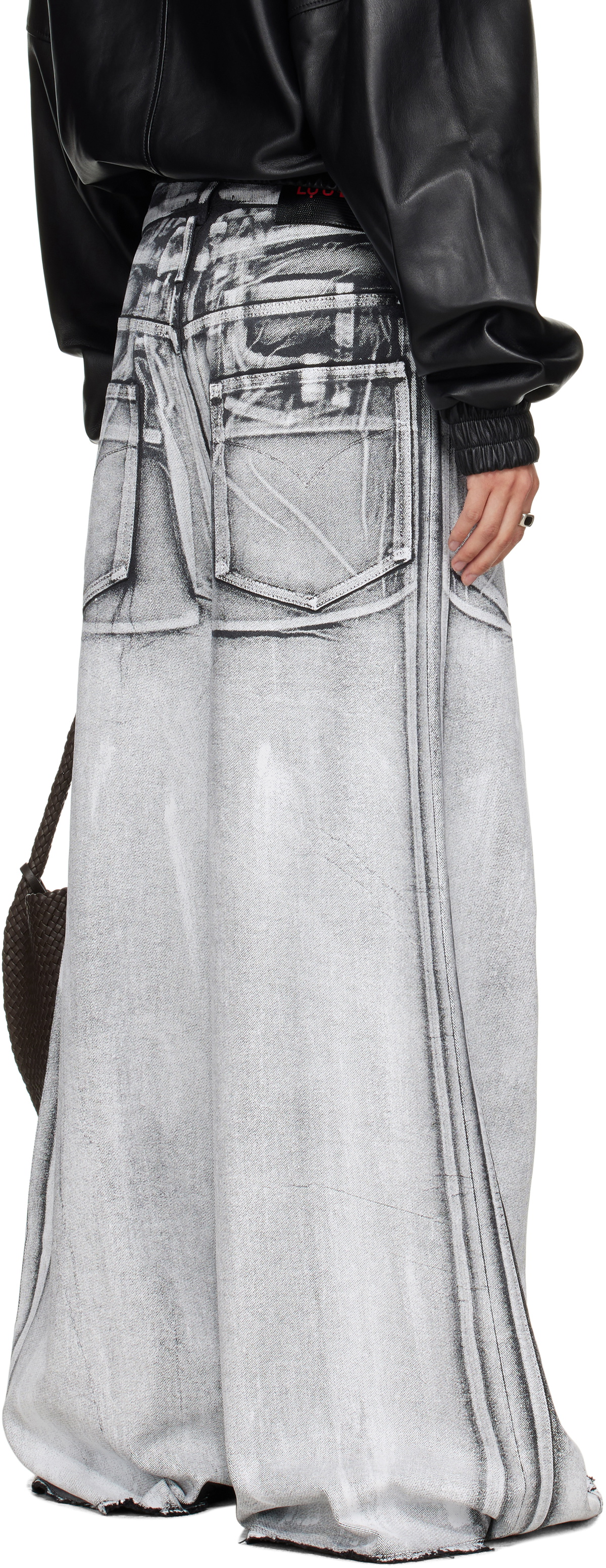 LU'U DAN Gray Radiation Dumpster Jeans