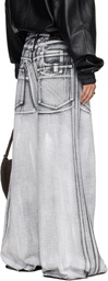 LU'U DAN Gray Radiation Dumpster Jeans