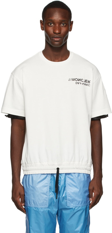 Photo: Moncler Grenoble White Logo T-Shirt